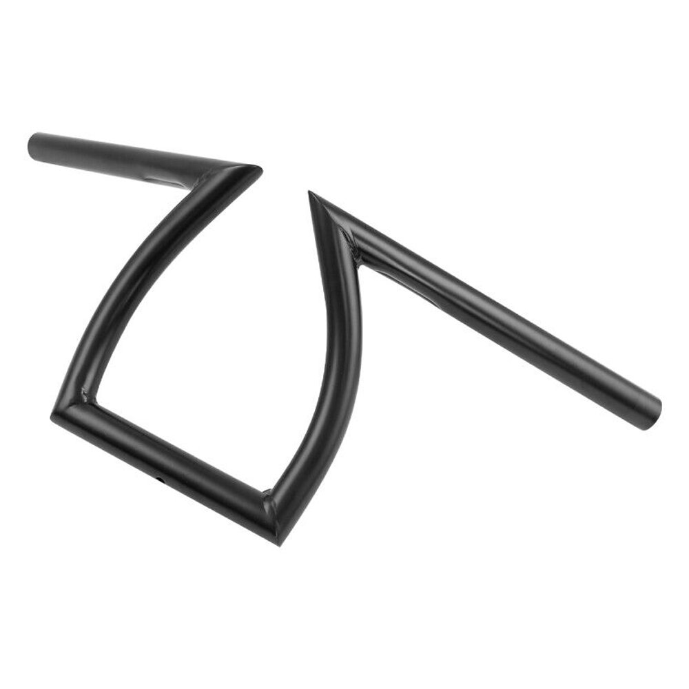 Black 1" Handlebars Z Bars For Harley-Davidson Honda Kawasaki Choppers Custom