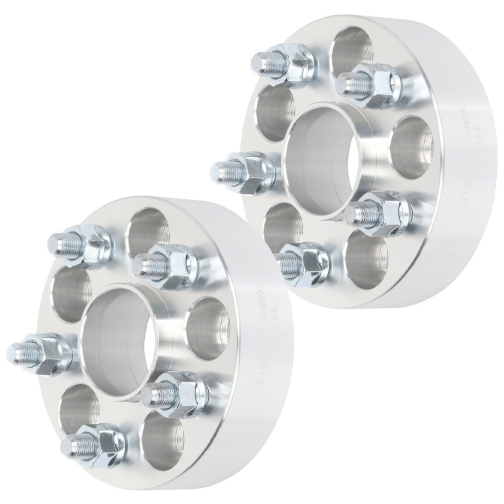 2-pcs 1.5" 5x100 12x1.25 Studs Wheel Spacers For Saab Scion Subaru Toyota