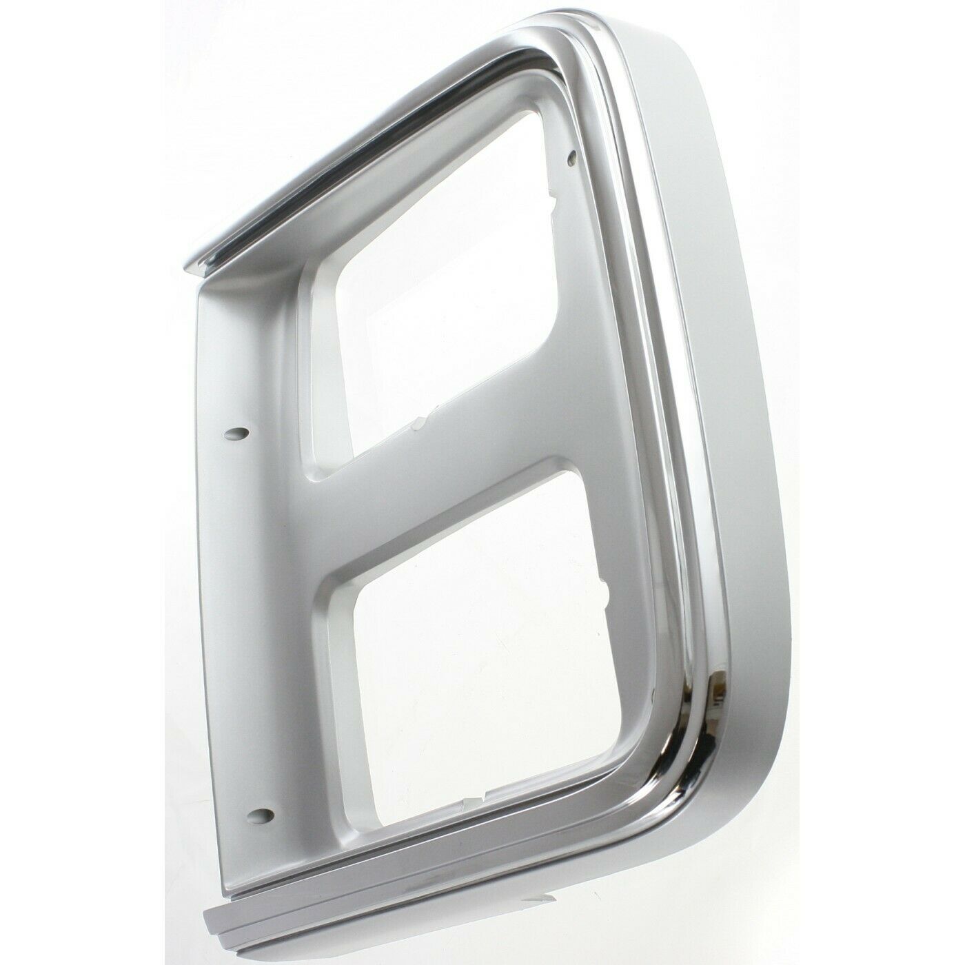 Chrome Headlight Trim Bezel Dual Headlights Pair Set For 85-91 GMC Chevy Van