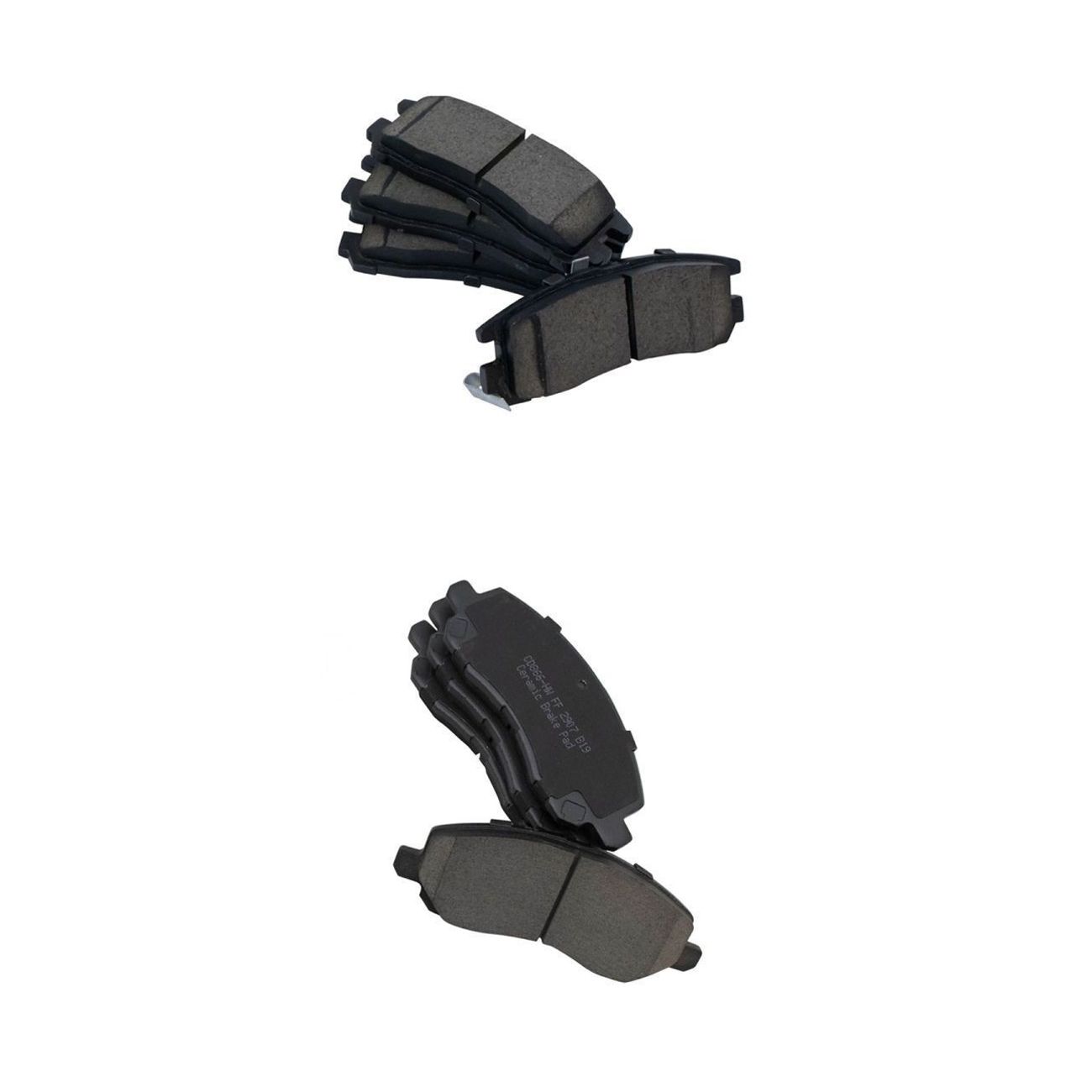 For Chrysler Dodge Mitsubishi Front & Rear Posi Ceramic Brake Pad Set Kit