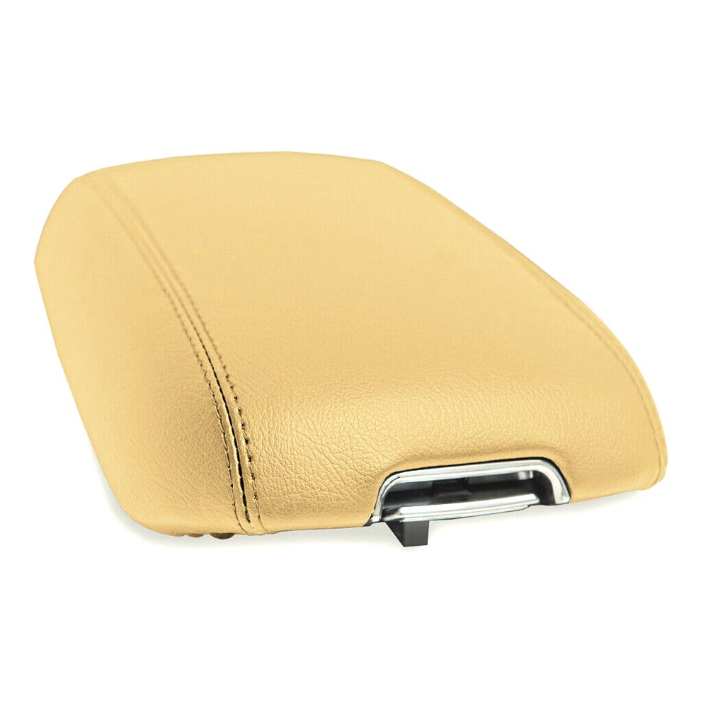 Center Console Lid Armrest Cover PVC Leather For Kia Sorento 2015-2020 Beige