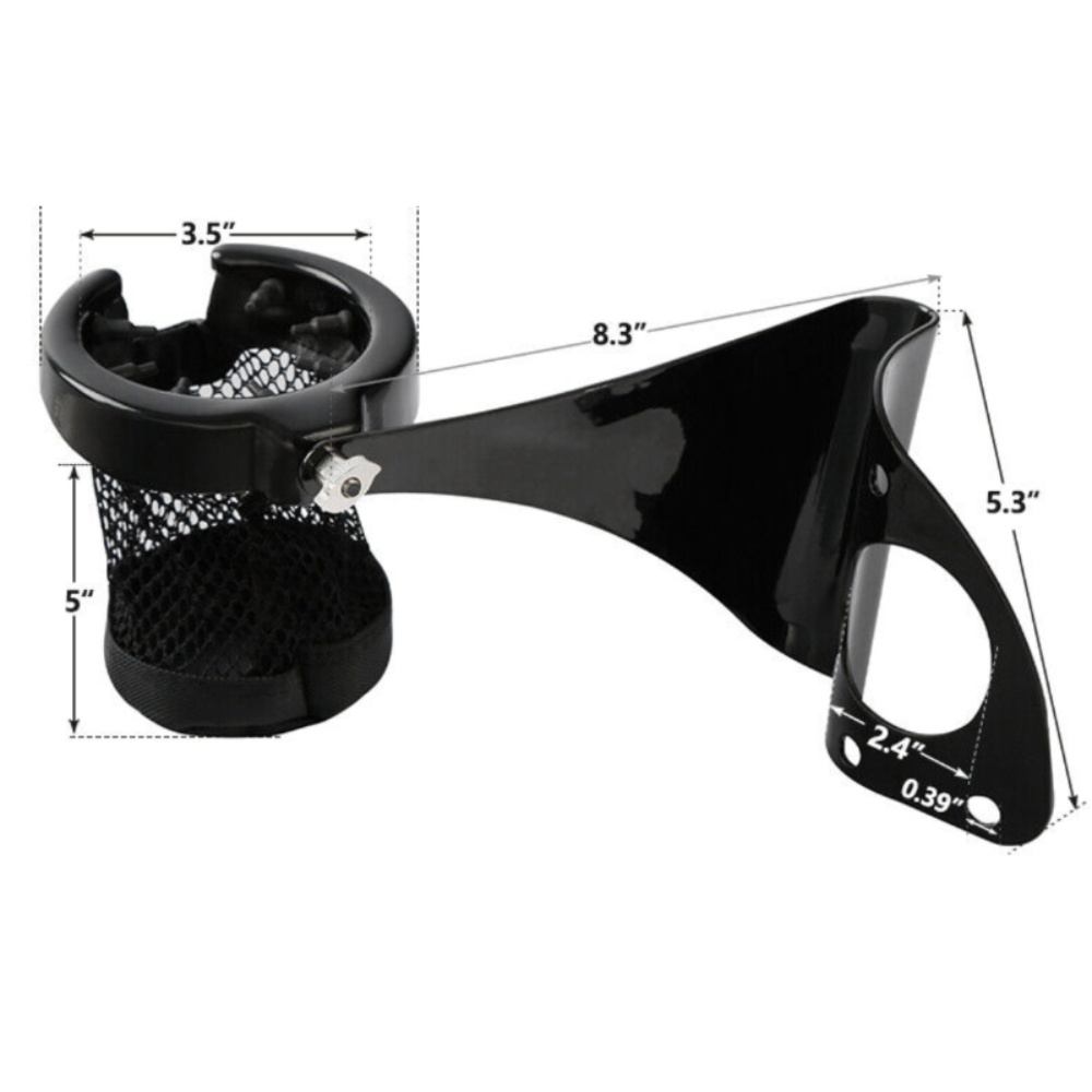 Drink Cup Holder Passenger For 2014-2022 Harley-Davidson