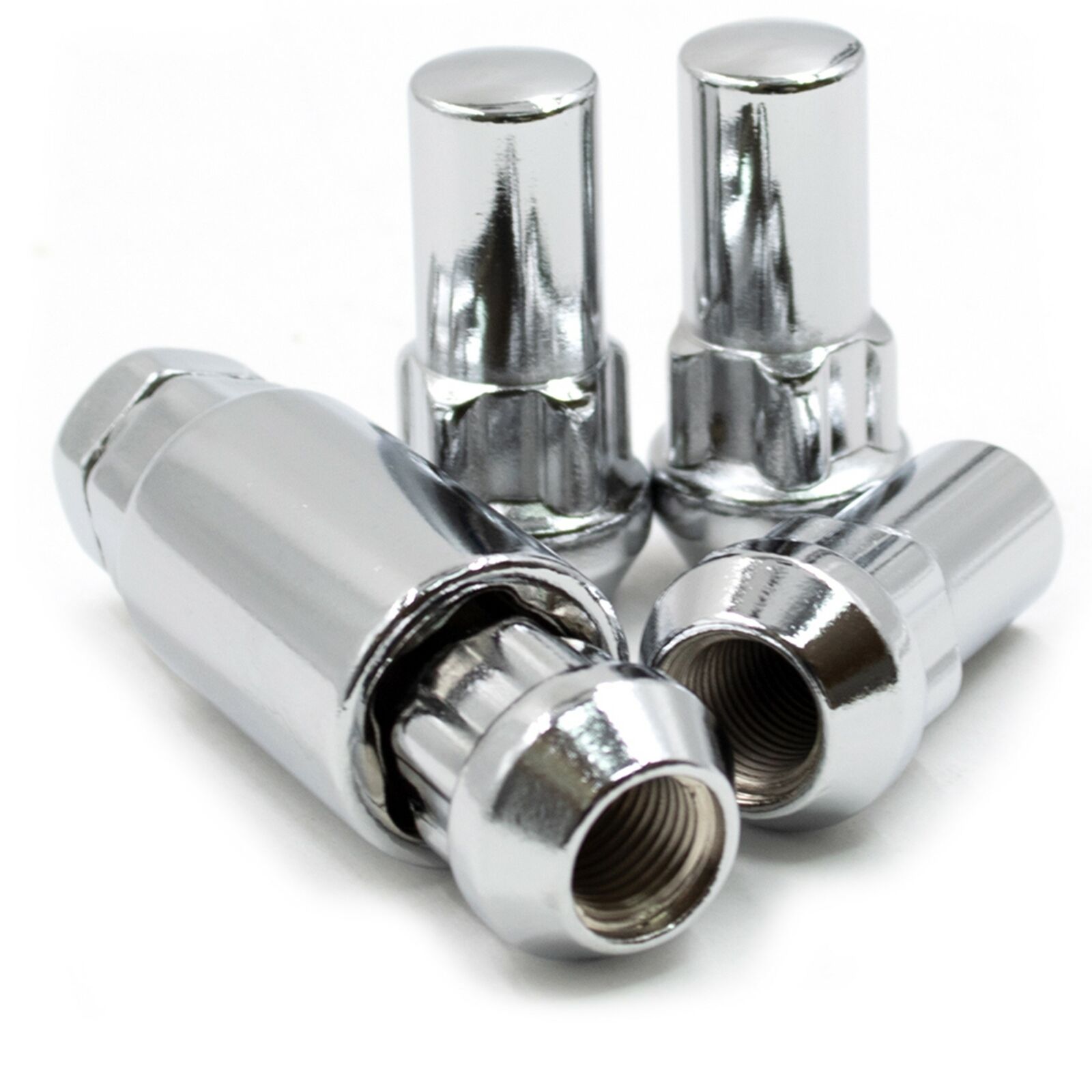 6 Sets Of - Lug Wheel Lock Nuts 14x1.5 Bulge Acorn 1.9" Long Locking 14x1.50