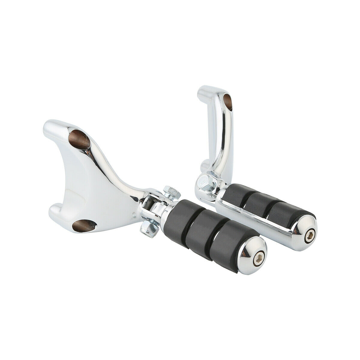 Chrome Rear Passenger Footpeg Pegs Mount For 2004-2013 Harley-Davidson