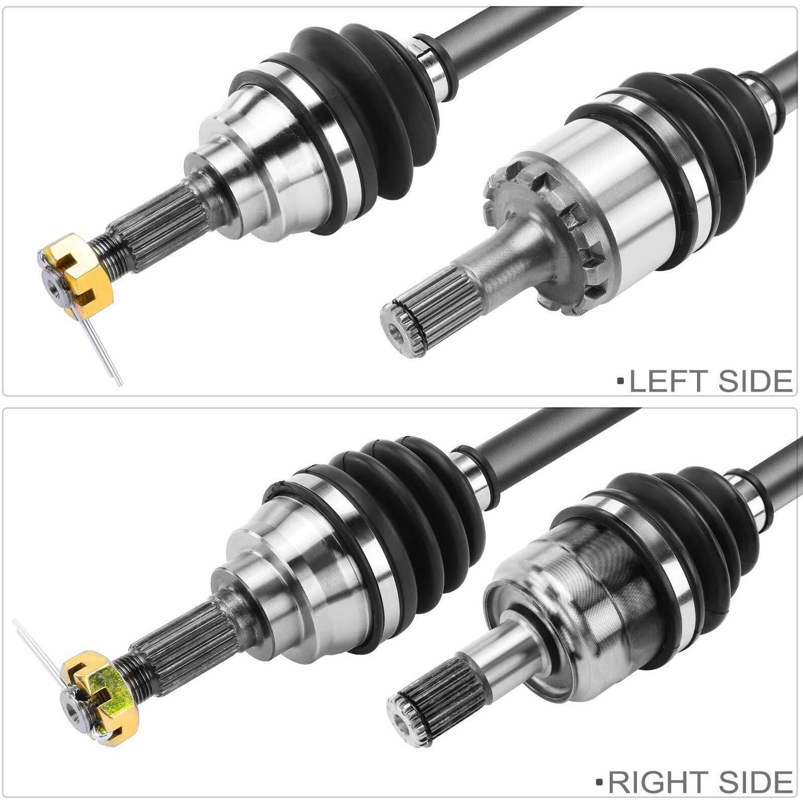 2x Front Left & Right CV Axle Assembly For Kawasaki Brute Force 650 Prairie 360
