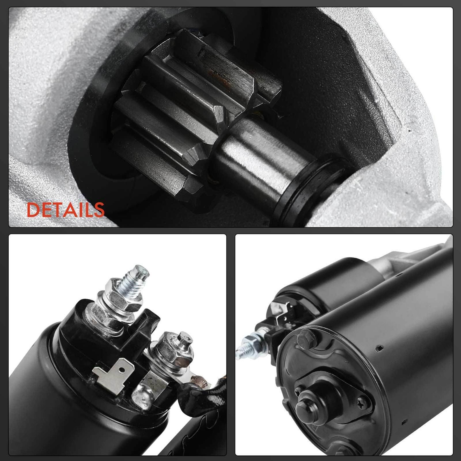 Starter Motor For 1993-1995 Volvo 940 Base Sedan 1.4kW 12V CW 9-Tooth