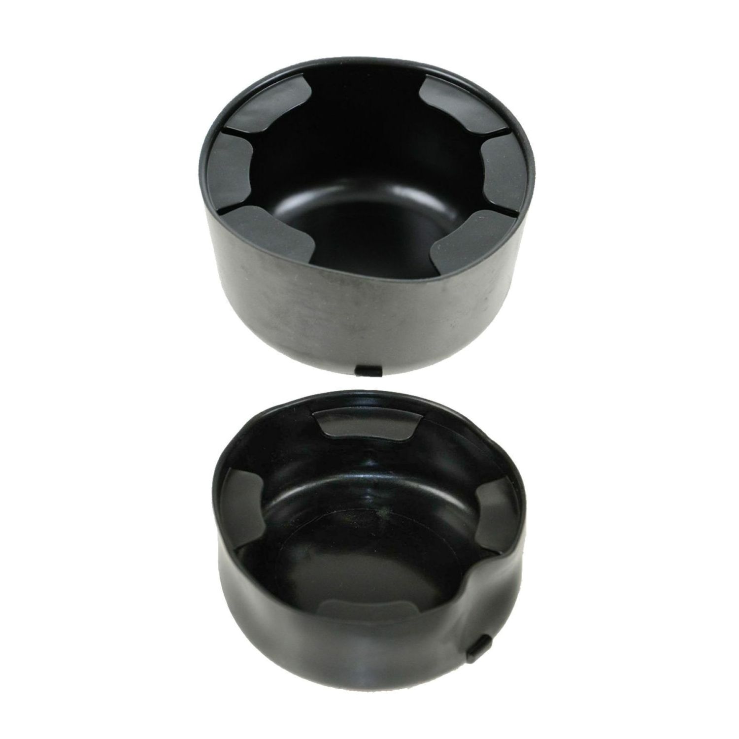 Front Rubber Center Console Cup Holder Insert Pair 2pc Set For Envoy Trailblazer