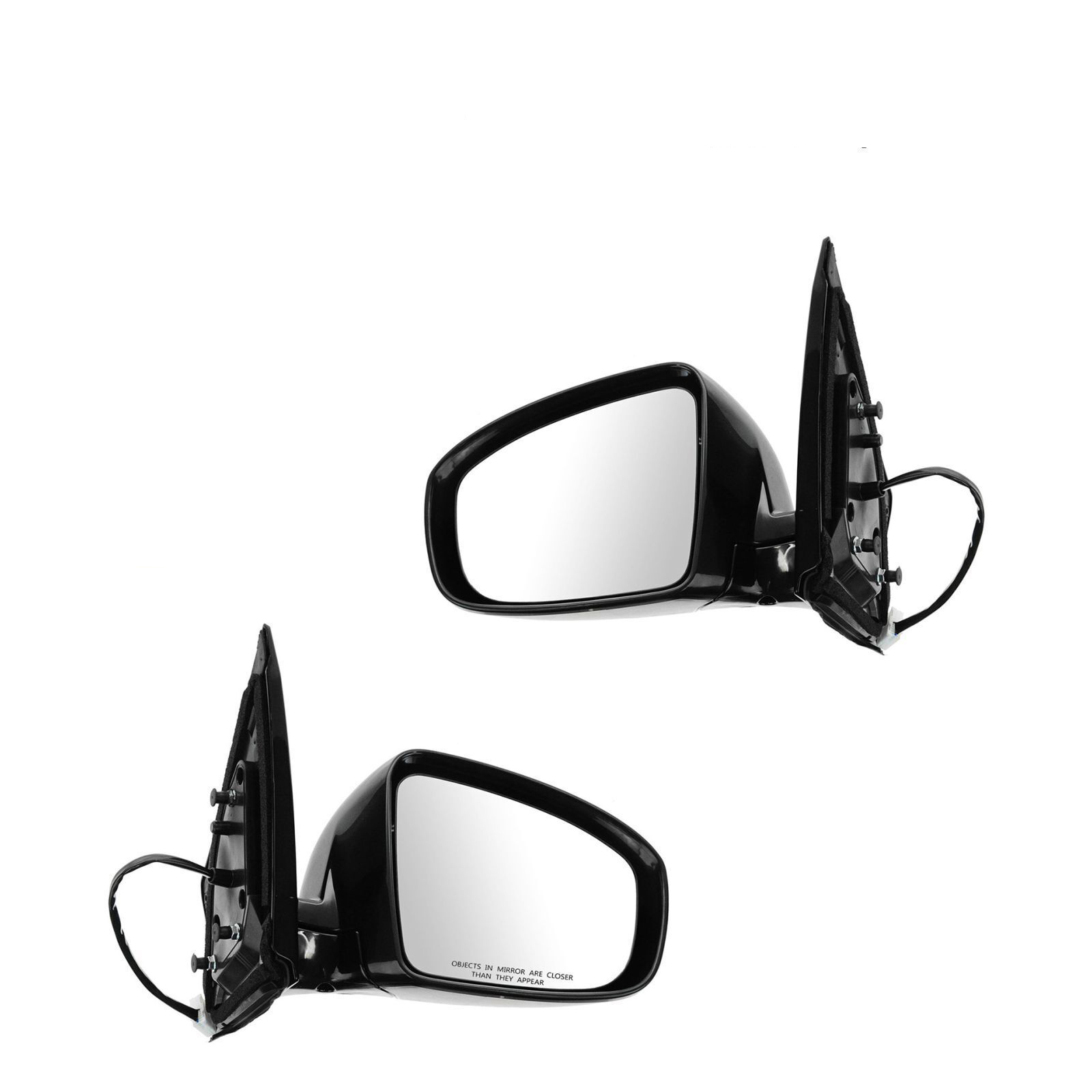Mirror Power Heated Smooth Black Left/Right Pair Set For 2009-2013 Murano