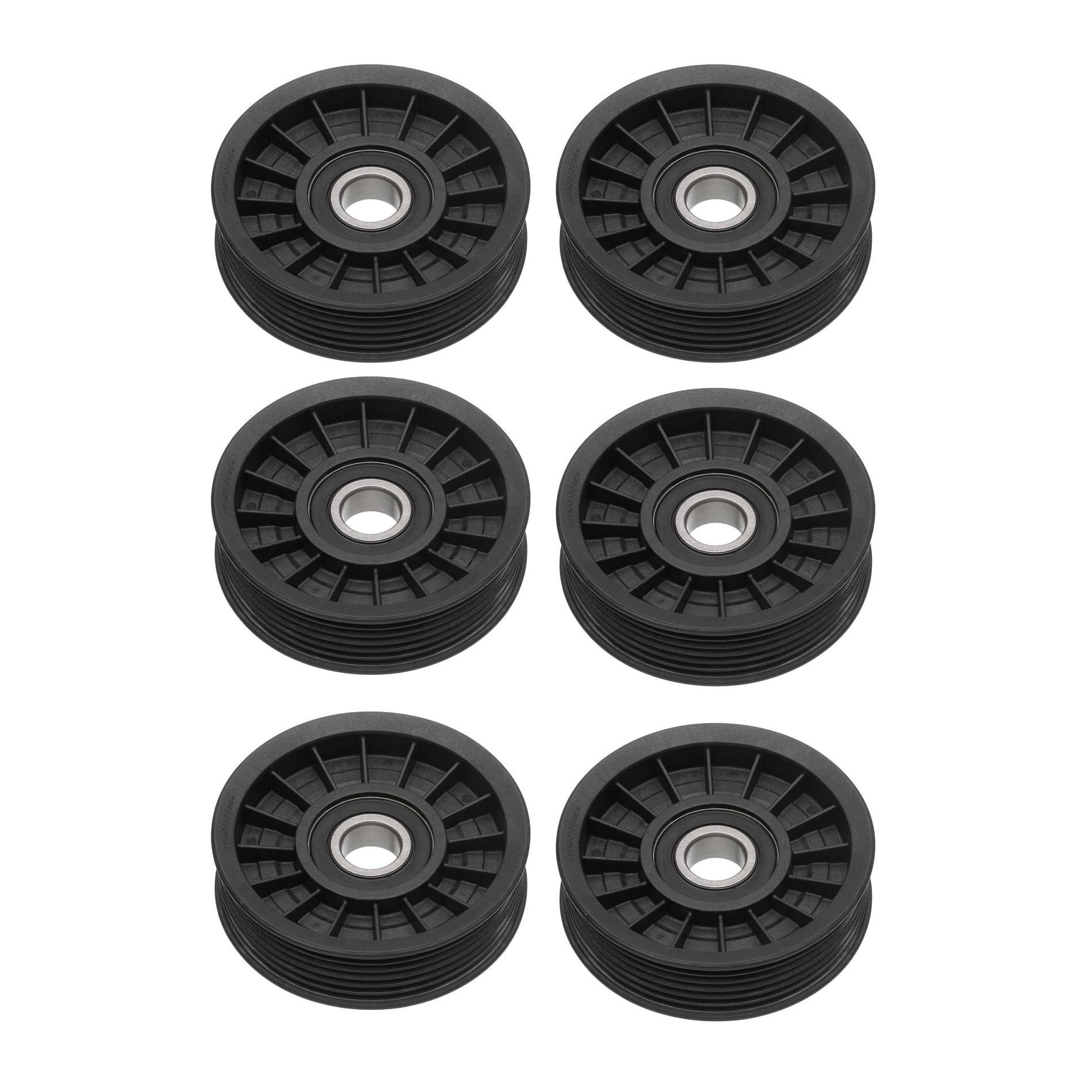 6 Sets Of - For 97-98 Jeep TJ SE Accessory Drive Belt Idler Pulley-DriveAlign Pulley