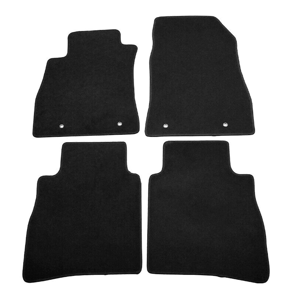 For Nissan 13-19 Sentra Advance 4PC Front Rear Floor Mats Carpets Nylon Black