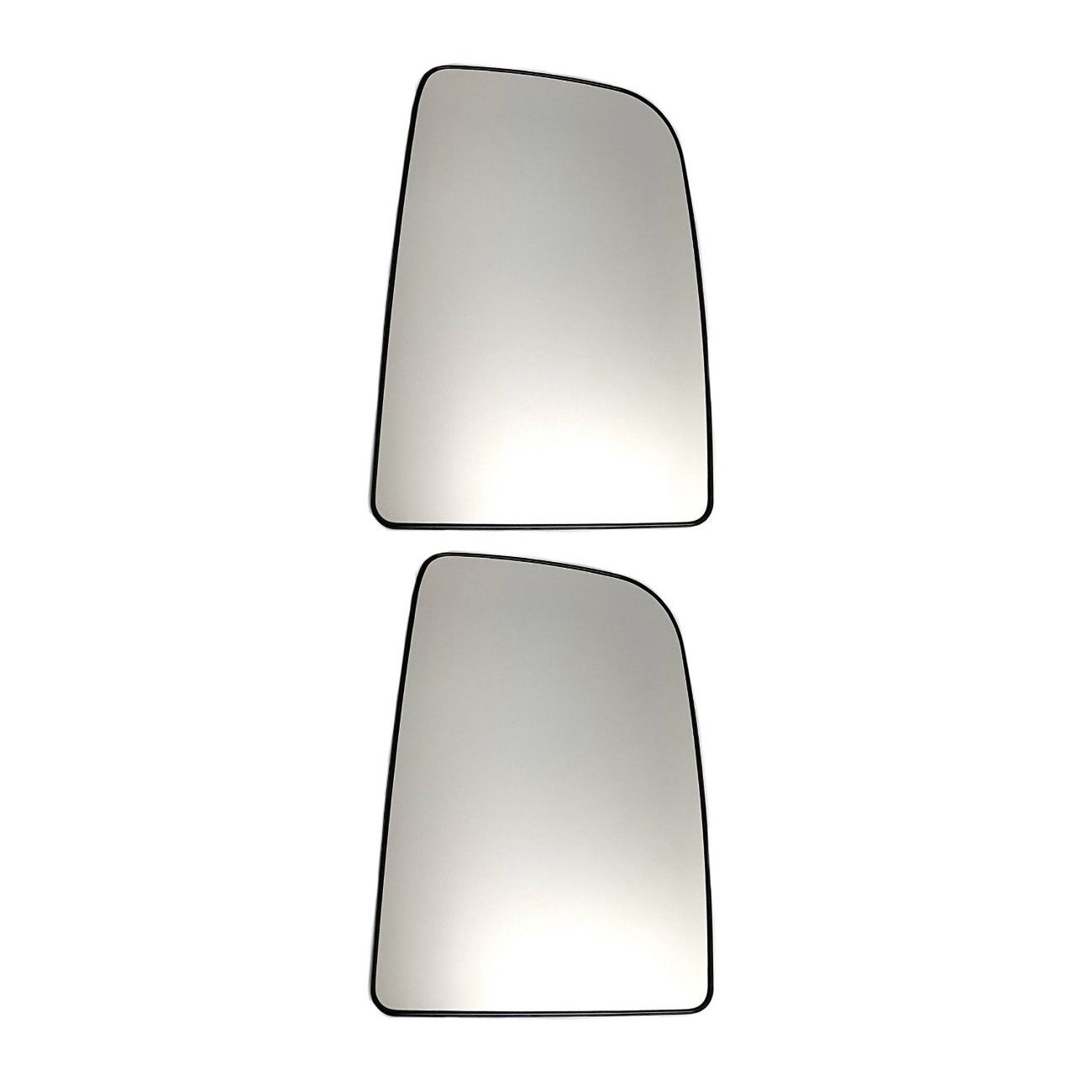 2 Sets Of - Mirror Glass For Dodge Freightliner Mercedes-Benz Upper Heated PASSENGER