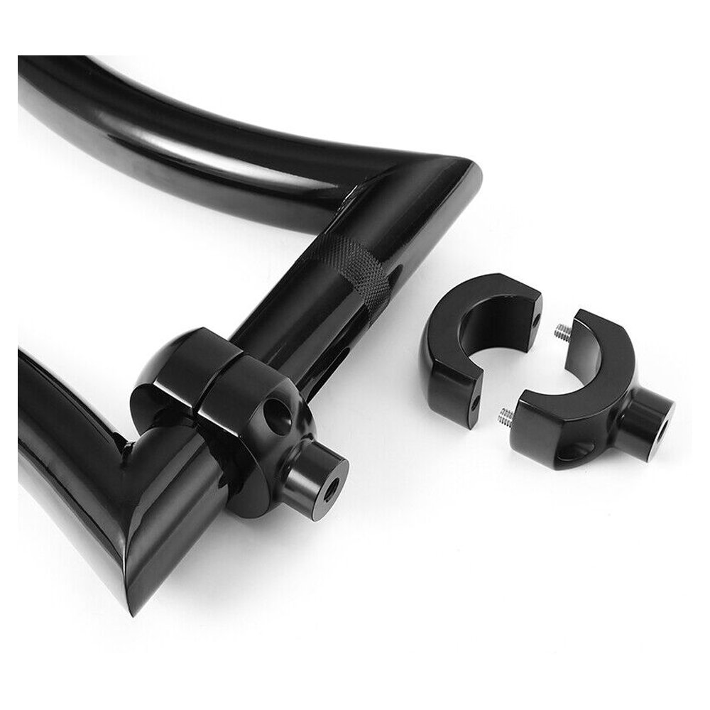 Black 16" Rise 2" Ape Hanger Handlebar & Risers For Harley-Davidson