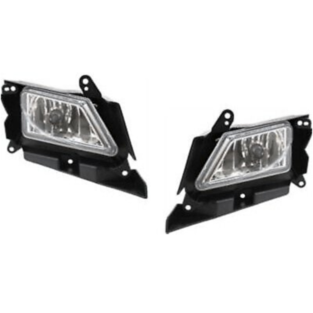Set Of 2 Clear Lens Fog Light For Mazda 3 3 Sport 3 Left & Right W/ Bulbs