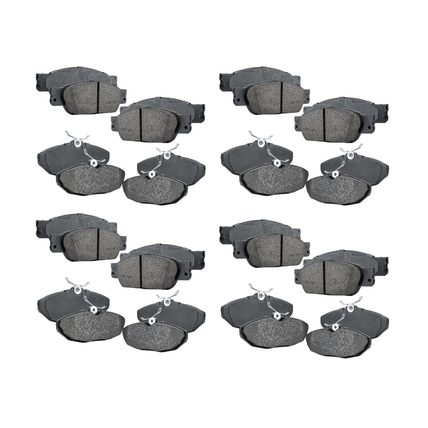 4 Sets Of - Front And Rear NAO Brake Pad Set For 02-05 Thunderbird 00-02 S-Type 00-06