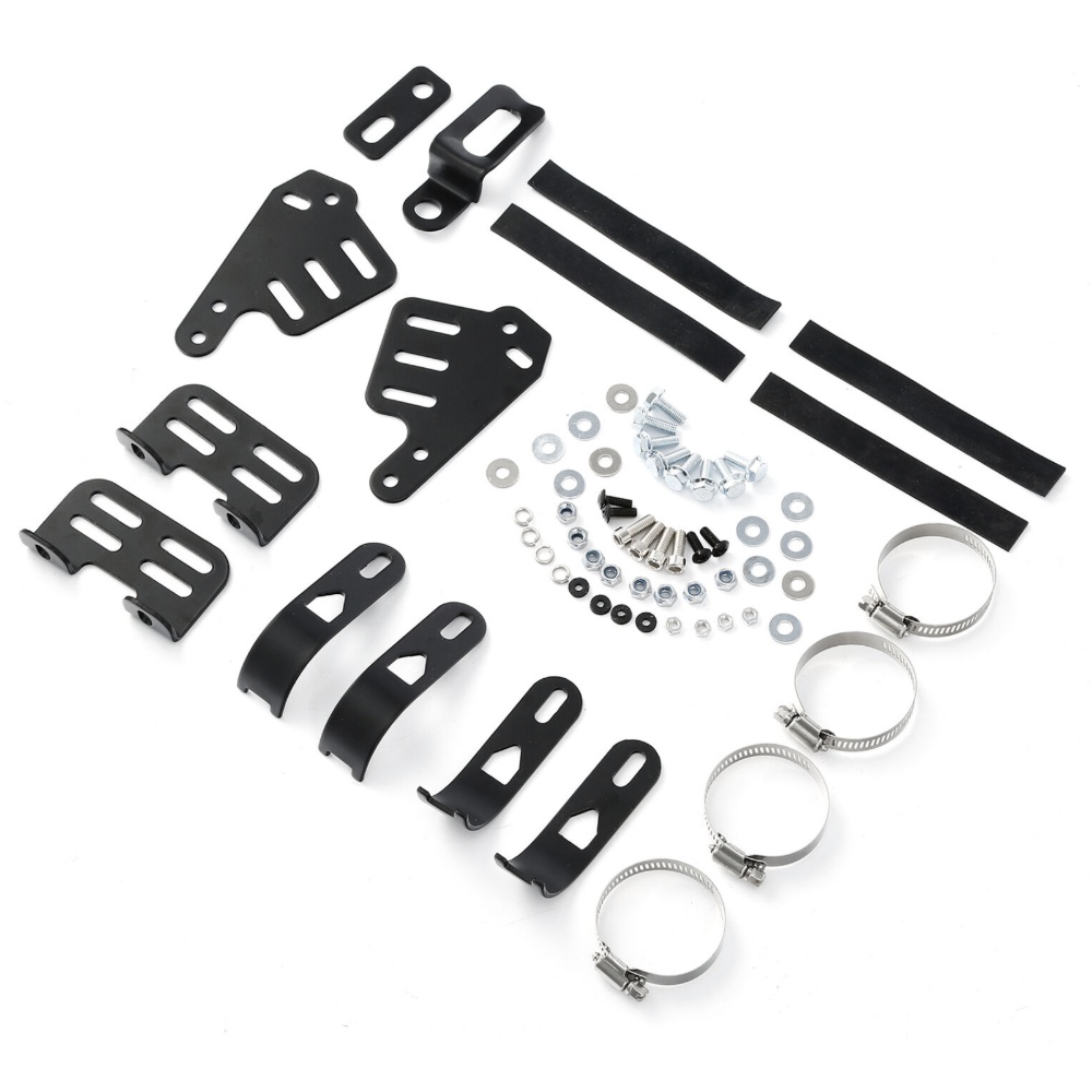 5 3/4" Front Headlight Fairing Fit For Harley Touring W/ 35mm-49mm Forks Black