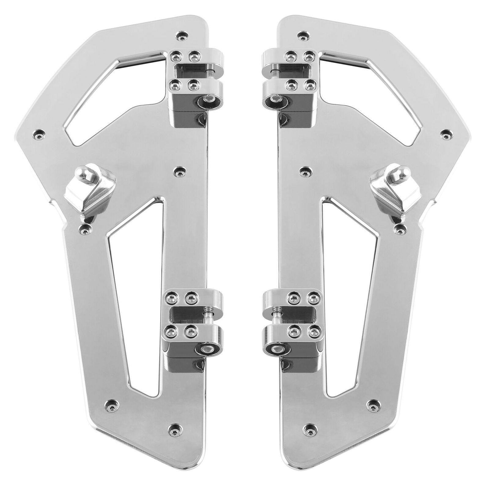 For 18-23 Harley-Davidson CVO Road Glide Chrome Driver Passenger Floorboards