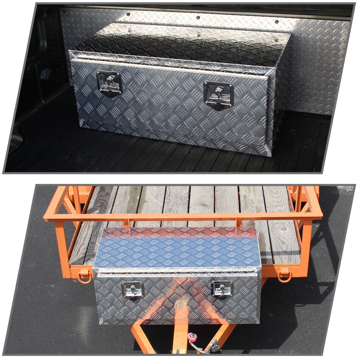 Tool Box 36" Heavy Duty Aluminum Truck Trailer Underbody Storage+Locks+Keys