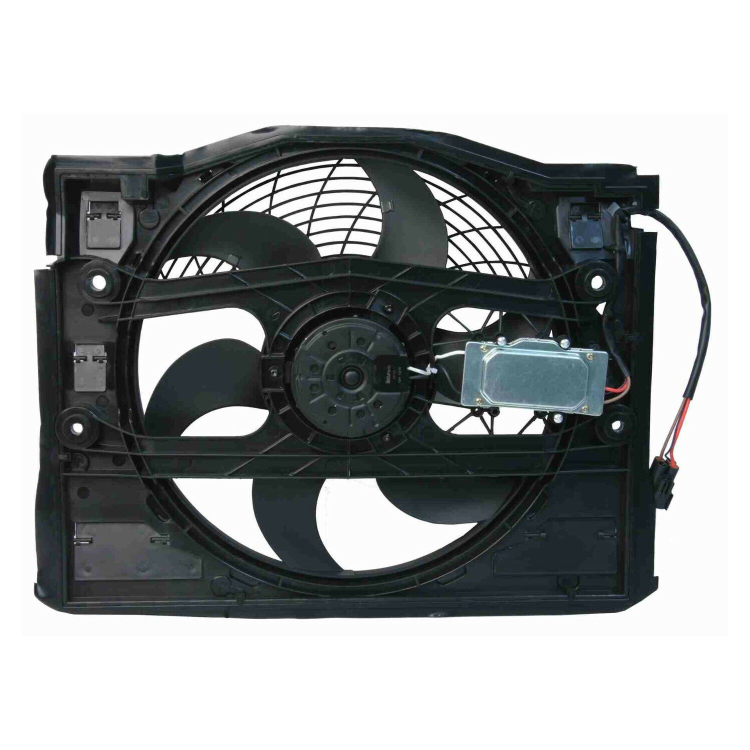 Condenser Front Auxiliary Cooling Electric Fan Motor For 00 328Ci E46 3-Series