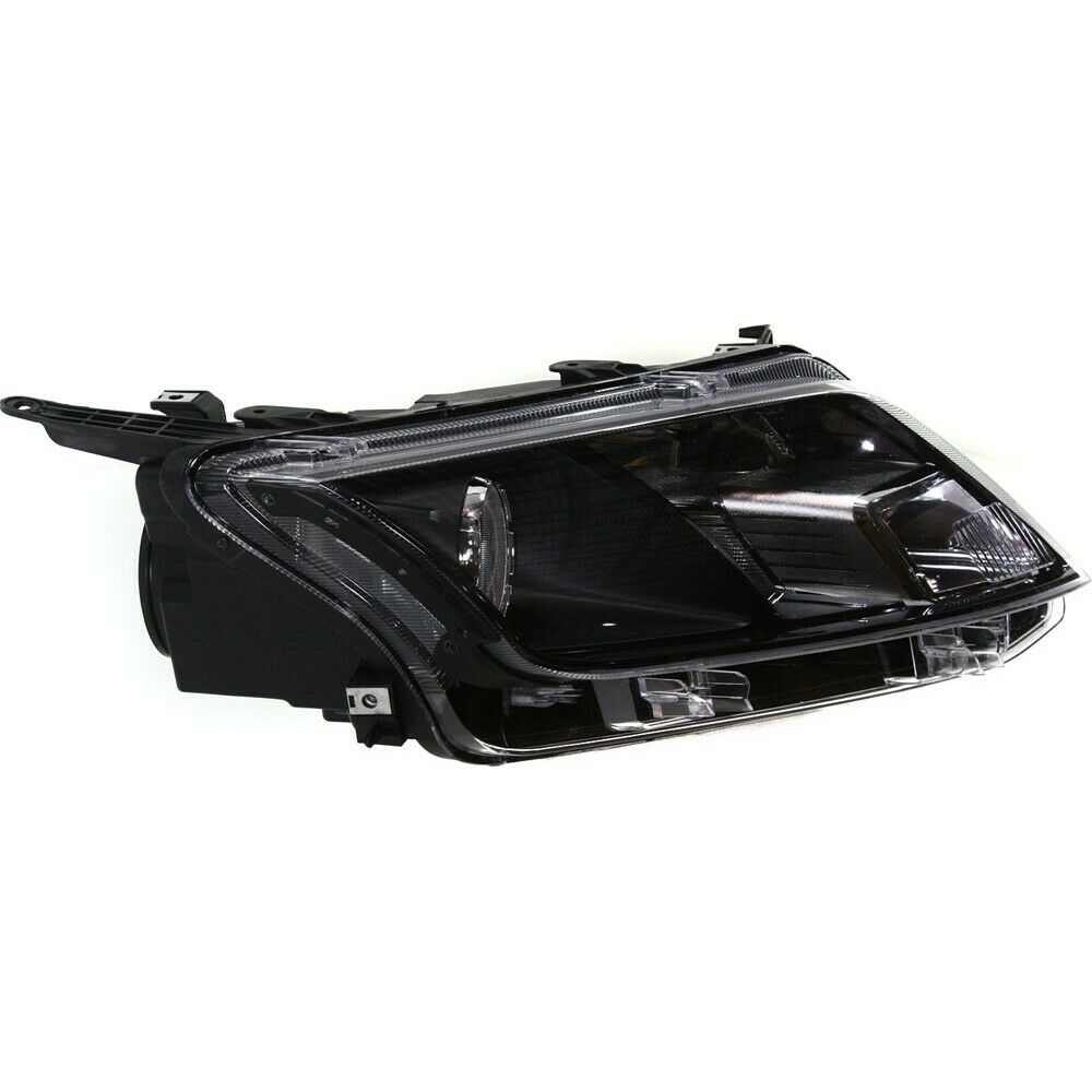 Headlight For 2010-12 Fusion Sedan Right Black Housing With Bulb