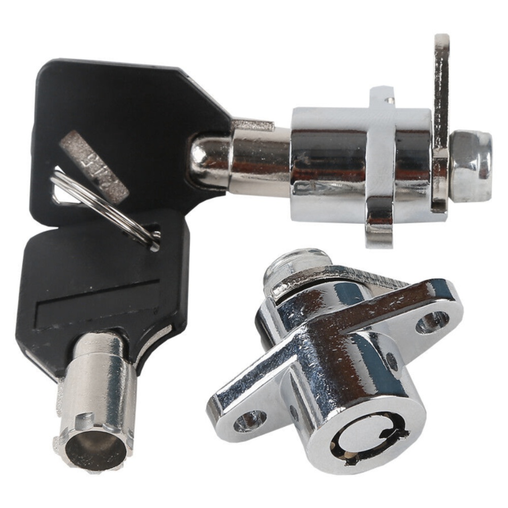 2x Black Hard Saddle Bag Saddlebag Lock Set For 1993-2013 Harley-Davidson Models