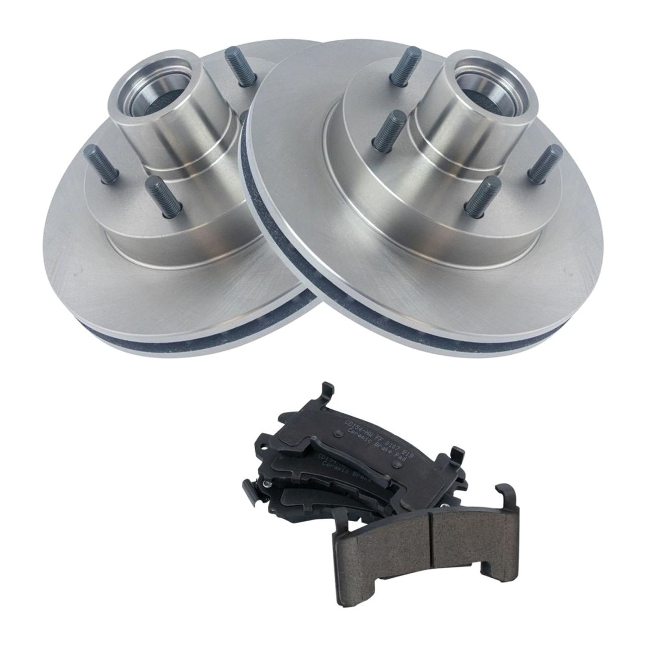 Front Ceramic Brake Pad Rotor Kit For 1992-1997 GMC Jimmy Sport Utility Truck