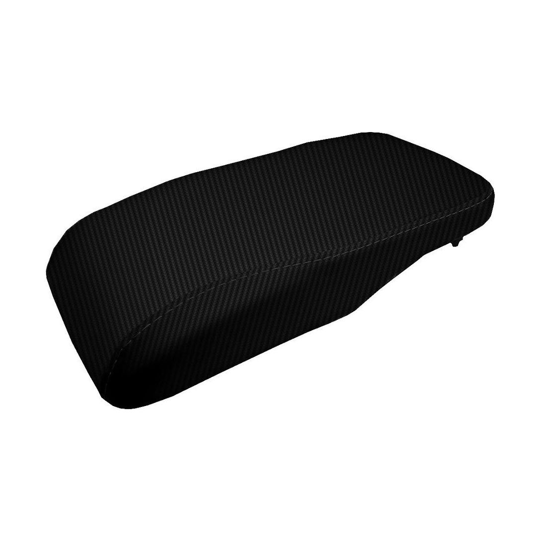 Console Lid Armrest Cover Carbon Fiber For 2013-2018 Toyota Avalon Sedan Black