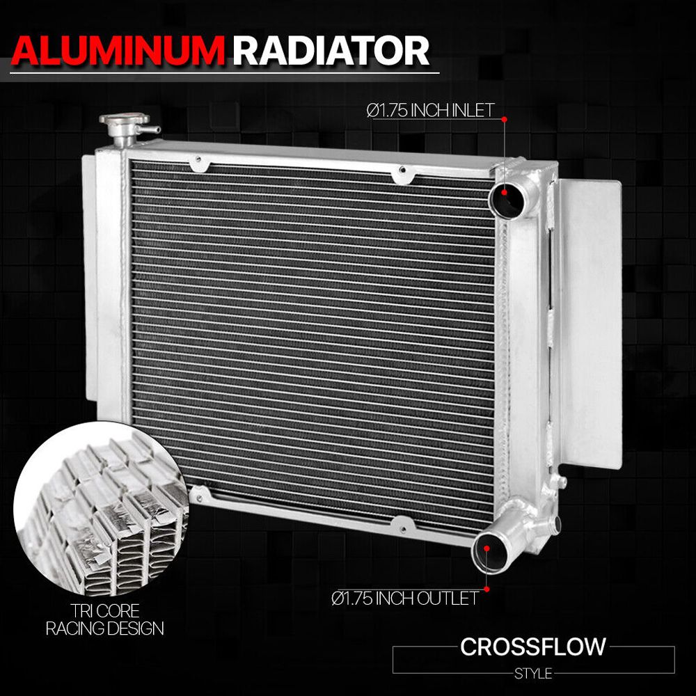 For 1971-1974 RX-2 Base A86536-3967XRAR SA [TRI ROW CORE] Aluminum Radiator