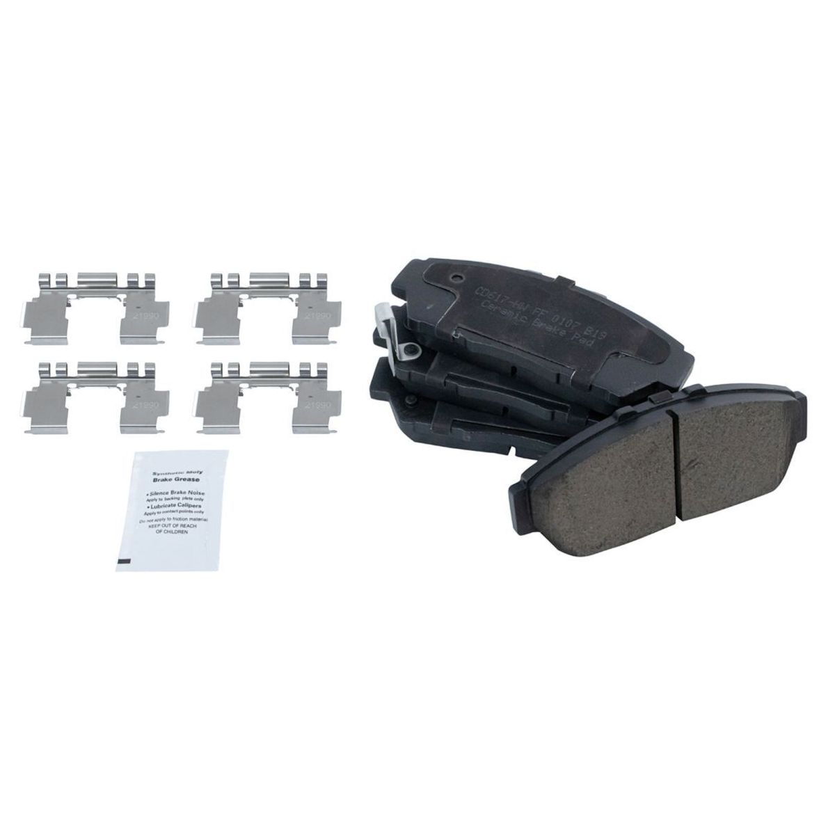 Rotor & Brake Pad Ceramic For 1993-1995 Honda Civic EX Coupe Front Rear Kit W/
