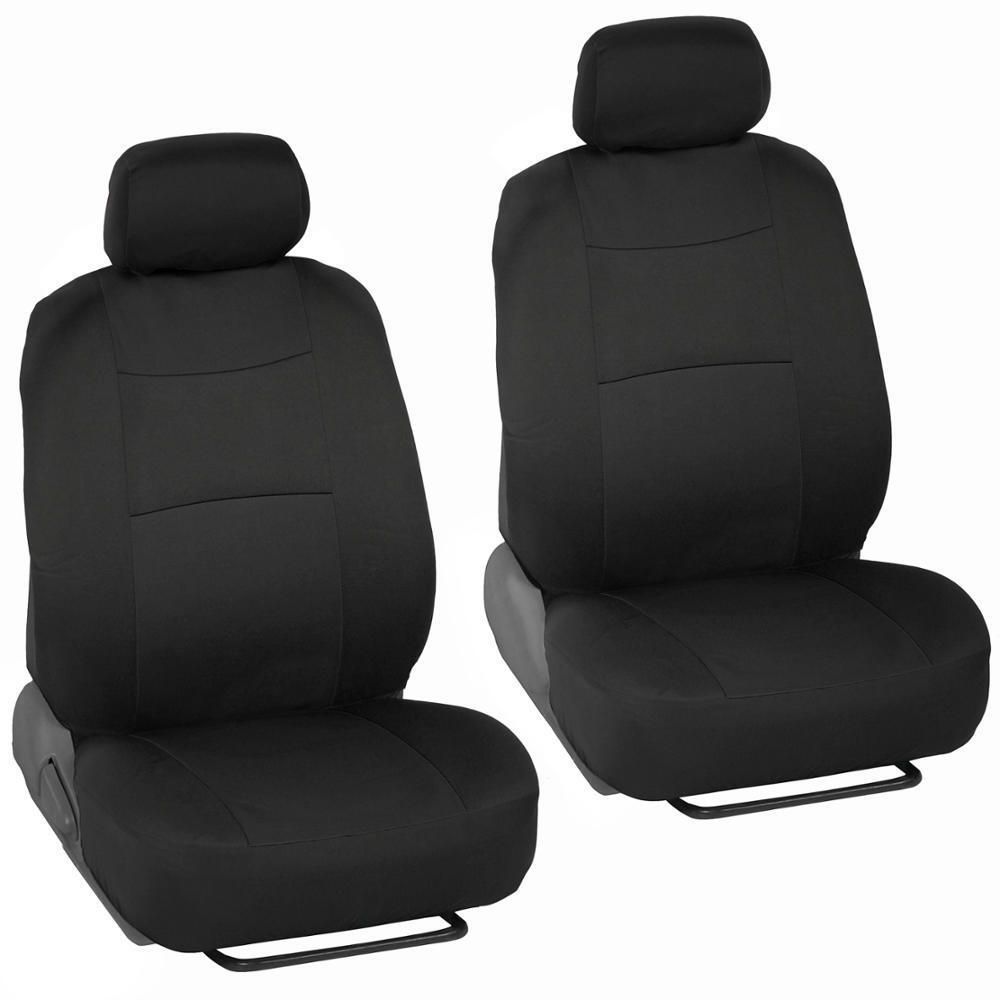 Car Seat Covers For 2012-2013 Soul 4u Luxury 2 Tone Color Black W/Split Bench