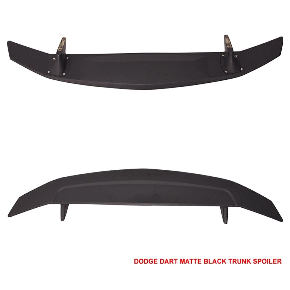 Fits 13-16 Dodge Dart Rear Trunk Spoiler 2 Post Tail Wing Deck Lip Matte Black
