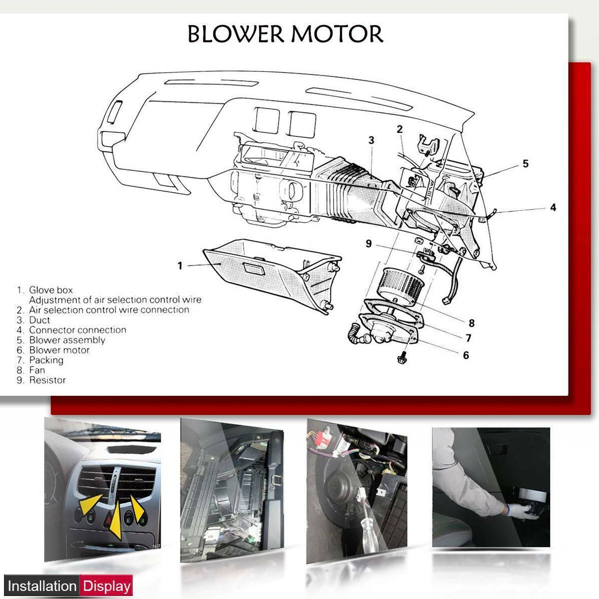 HVAC Blower Heater Motor W/ Wheel Escort 91-02 Mercury Tracer 97-99