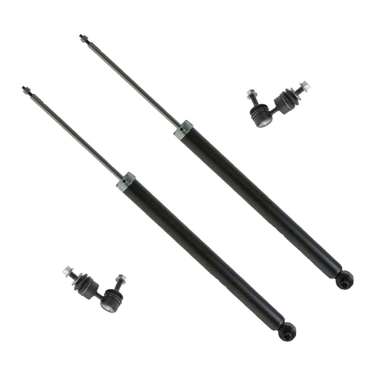 4 Piece Rear Suspension Kit Shock Absorbers W/ Sway Bar End Links For Mazda