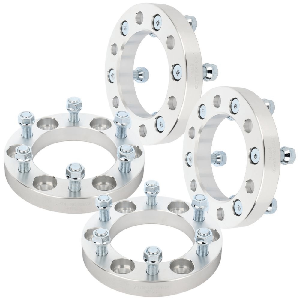 4 Pcs 1" 25mm Wheel Spacers 6x5.5 Or 6x139.7 Adapters 14x1.5 Studs For Chevrolet