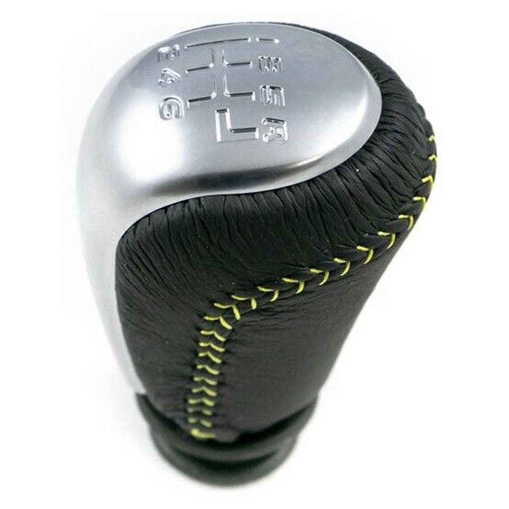 For 04-06 Pontiac Gto 6-Speed Manual T56 Shift Knob & Boot Yellow Stitching