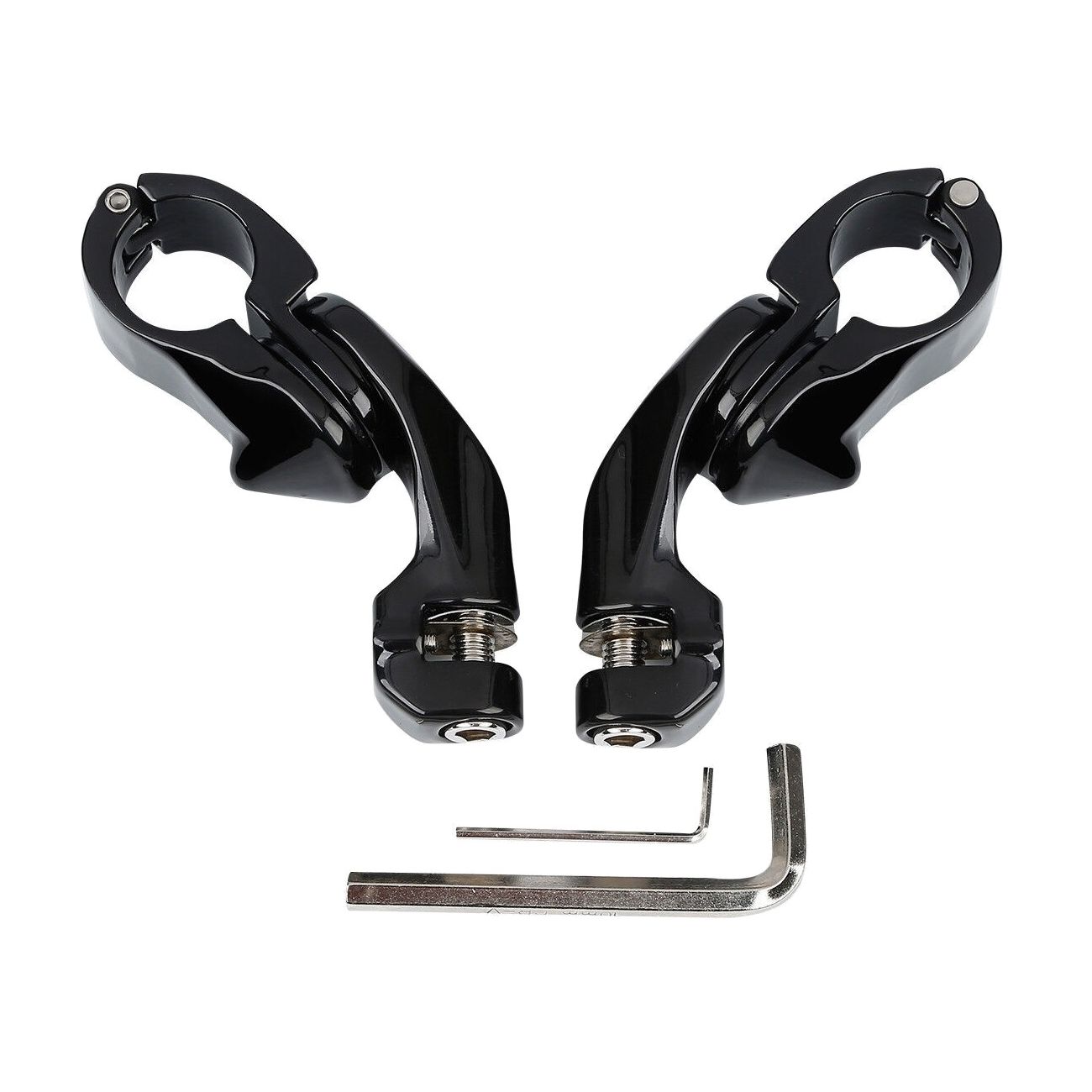 For 11-13 Blackline 1.25" Adjustable Highway Short Angled Foot Peg Mount Kit