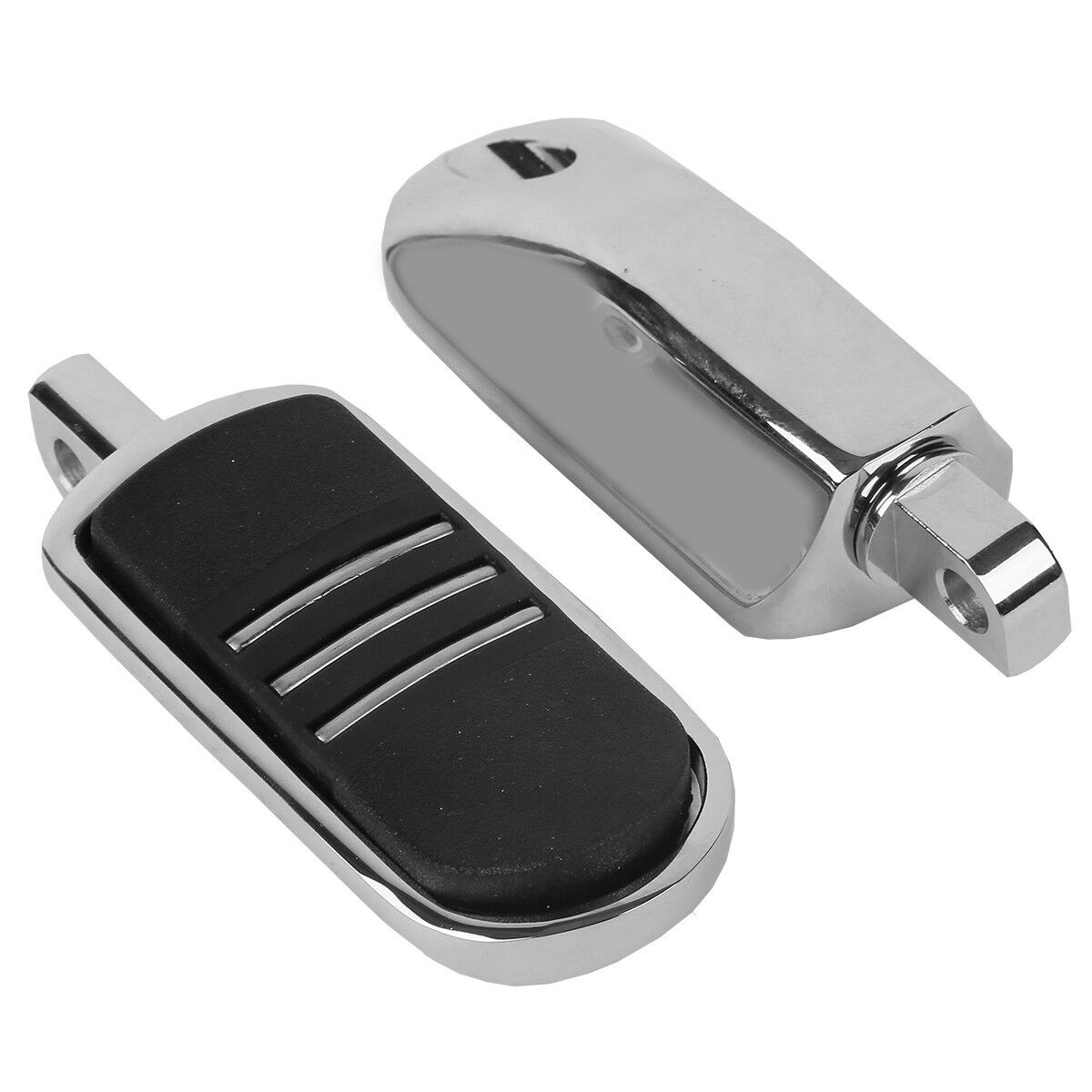 Chrome Male Mount Highway Foot Pegs For Harley Dyna Wide Super Glide Low Rider