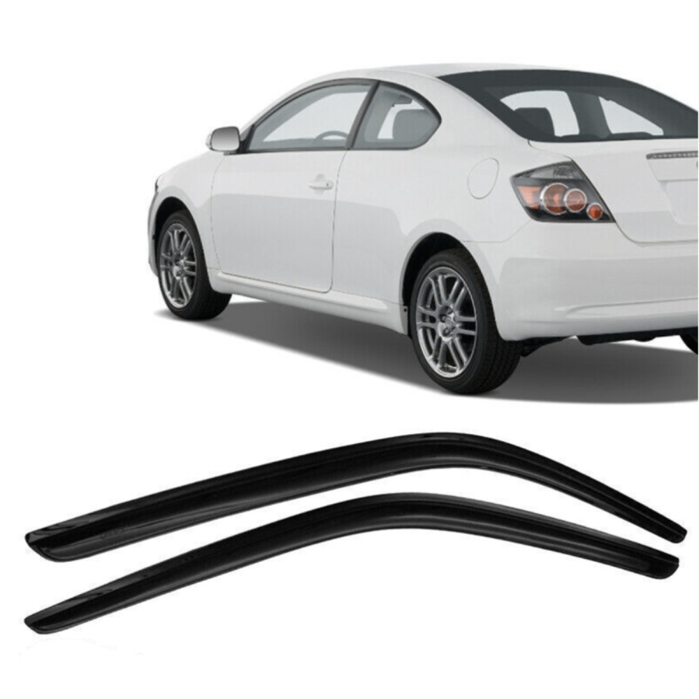2 Sets Of - For 2005-10 Scion TC Acrylic Window Visor Vent Rain Sun Deflector Guard