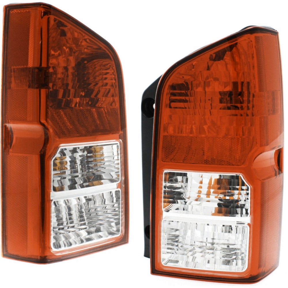Halogen Tail Light Set For 2005-2012 Pathfinder Clear/Red W/ Bulbs 2Pcs