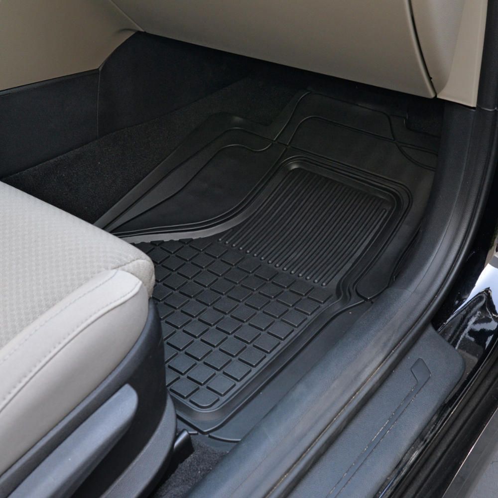 Trim-to Heavy Duty Car Floor Mats For 96-18 A4 Quattro Auto All Weather Black