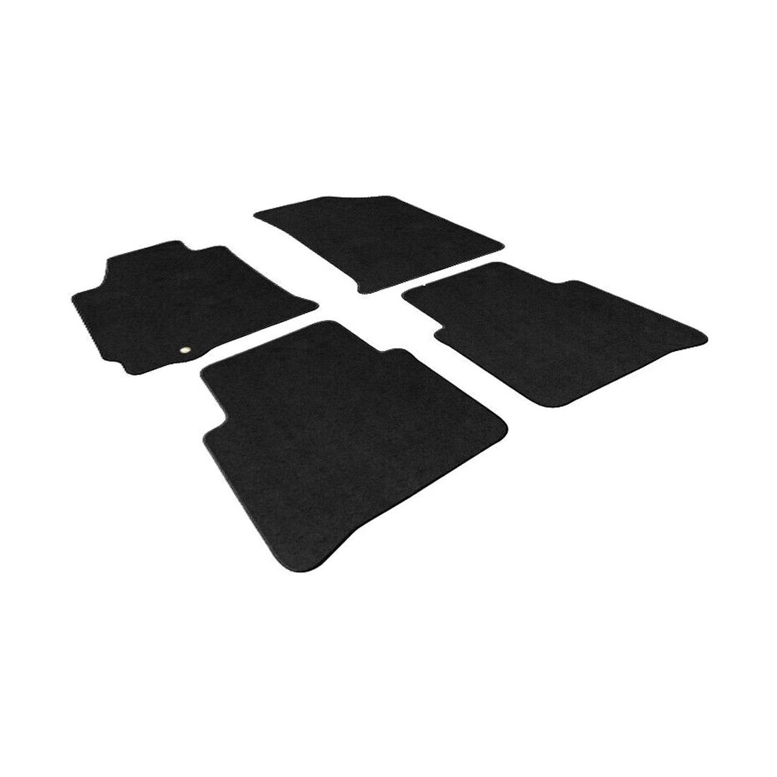 For 2010-2012 Altima SR Sedan 4 Door Black Nylon Floor Mats Carpet 4-pcs Set