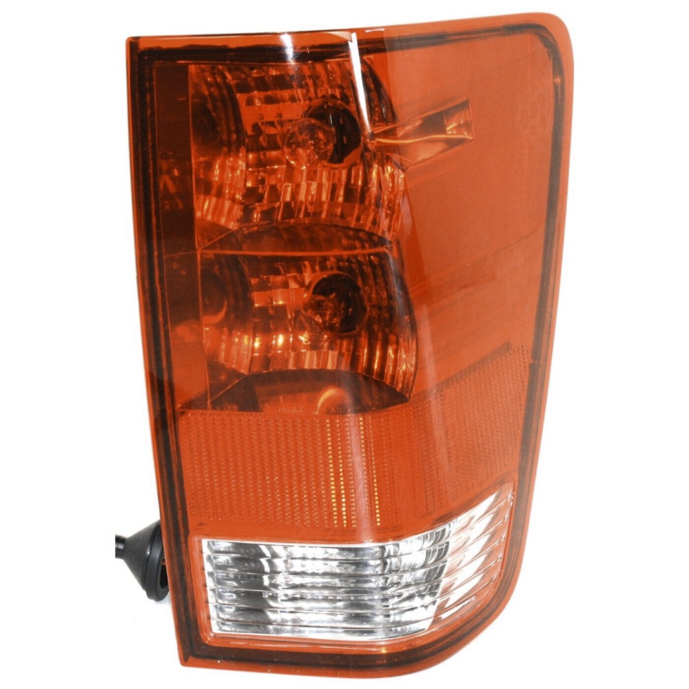 Halogen Tail Light Set For Nissan 2004-2015 Titan Clear/Red W/ Bulbs 2Pcs