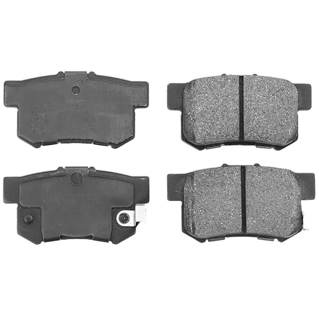Rear Slotted Disc Brake Rotors & Pads Fits 11.10"