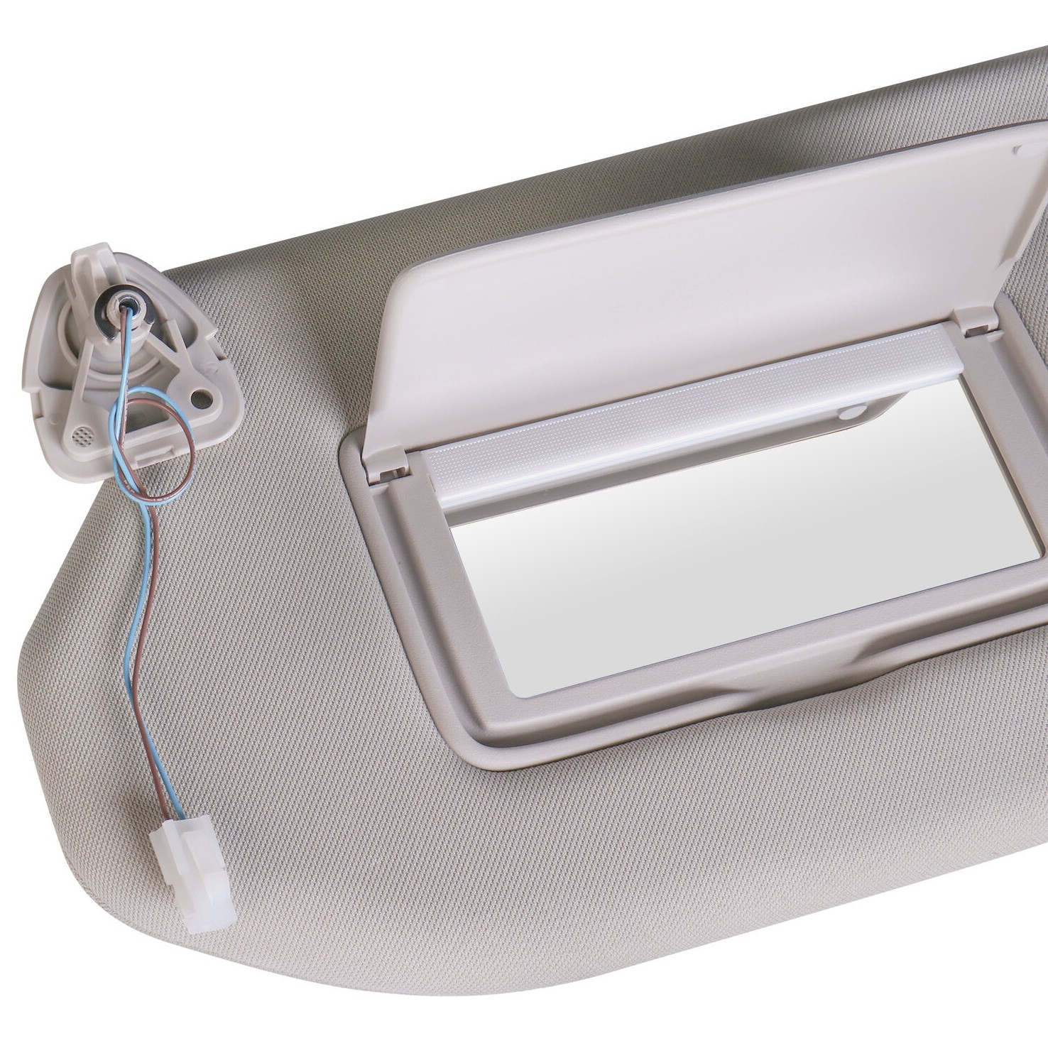 1X Driver Side Sun Visor Gray W/Mirror For Nissan Pathfinder Infiniti QX60