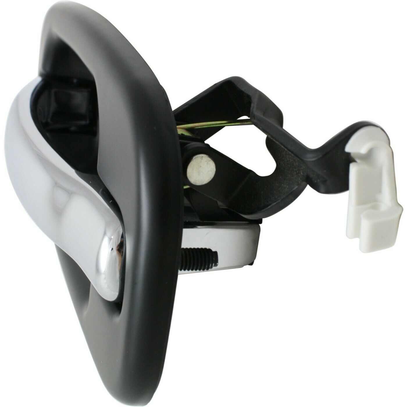 Door Handle For 2000-2007 Cadillac Chevrolet GMC Rear Left Black W/Chrome Lever