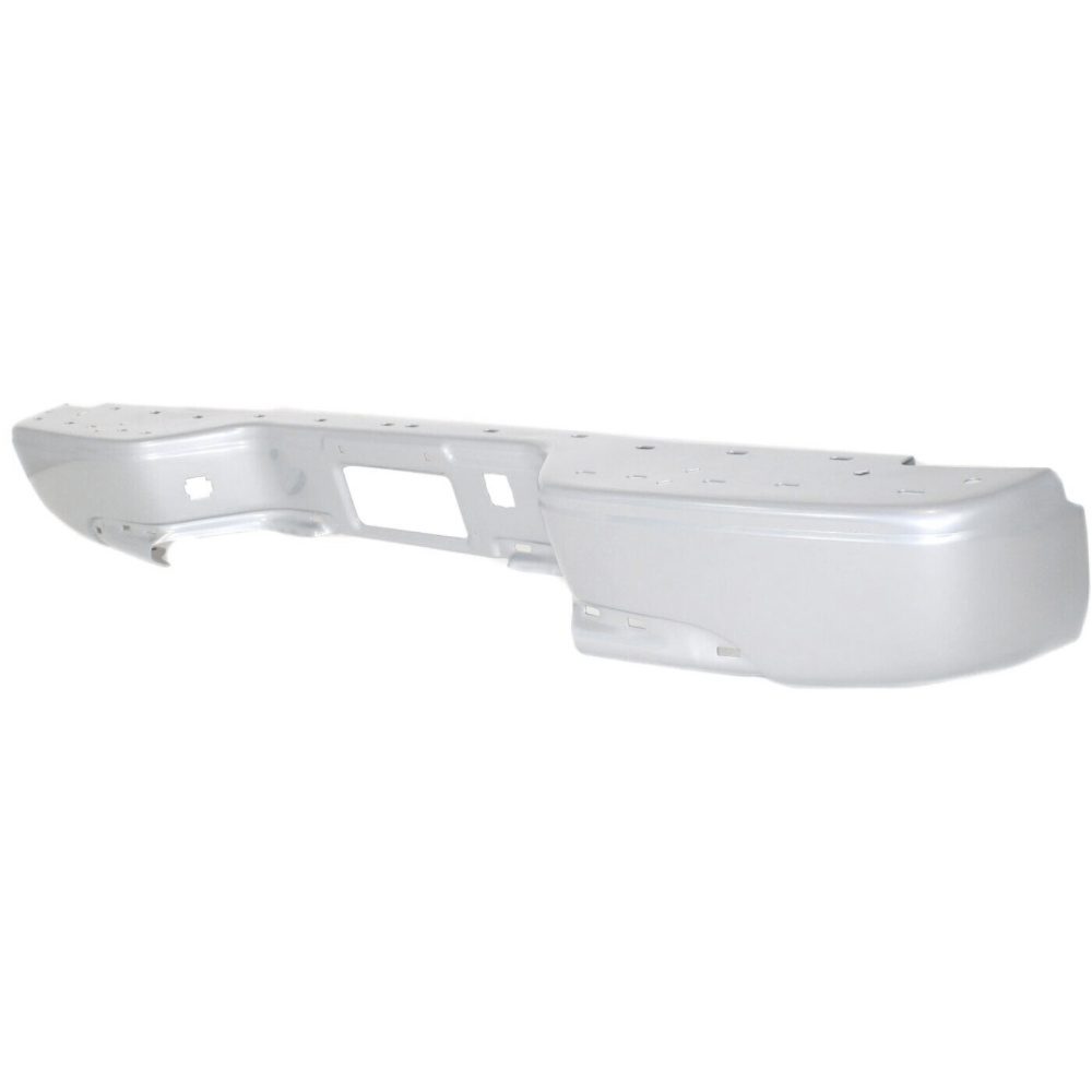 Step Bumper For 1999-2004 Chevrolet Silverado 2500 Rear Powdercoated Silver