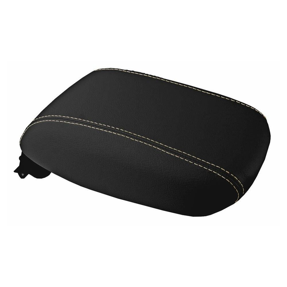 Console Lid Armrest Cover Leather For Dodge 2013-2016 Dart Sedan Beige Stitch