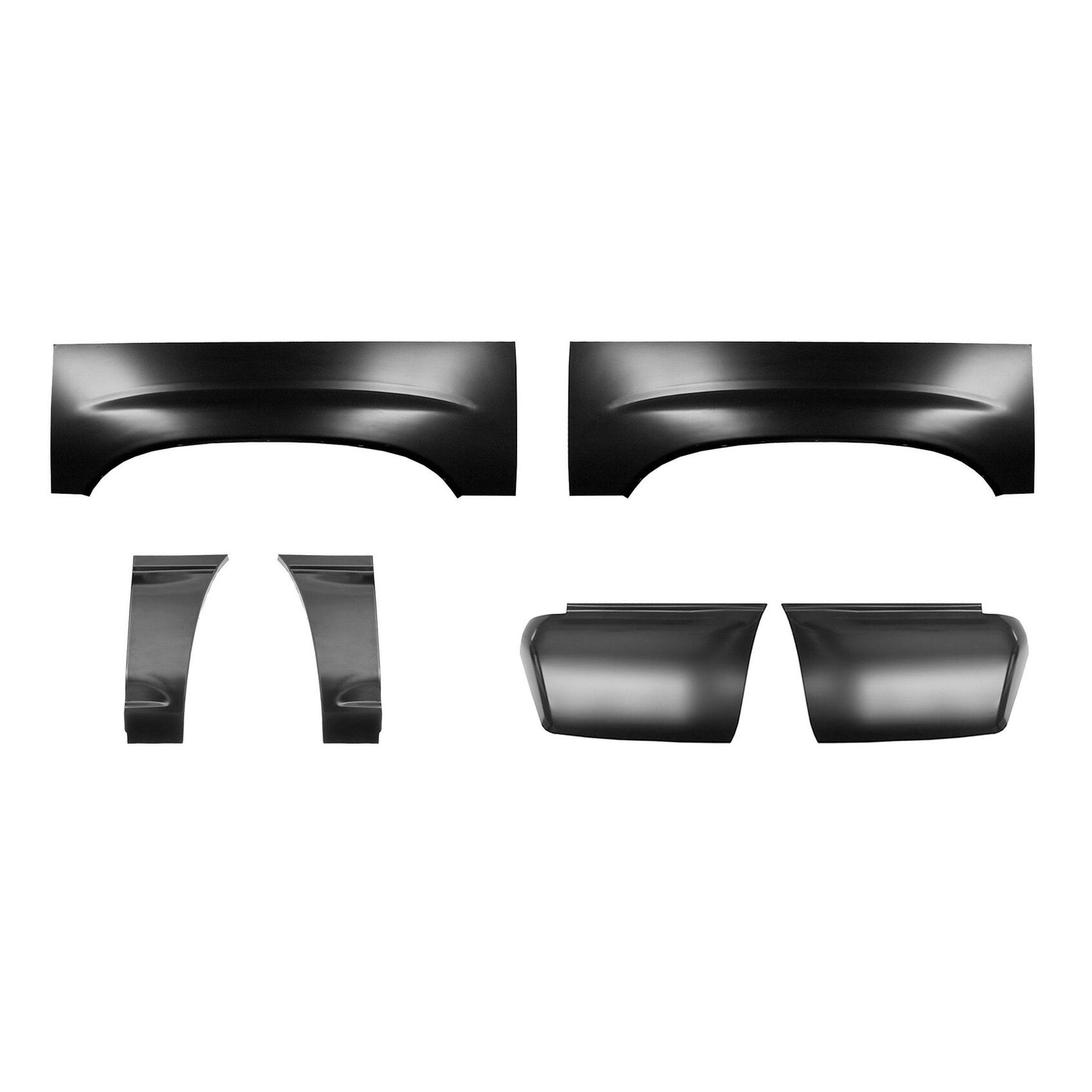 For 02-06 Yukon XL 2500 Sport Utility Wheel Arch Front Rear Bed Sections Kit