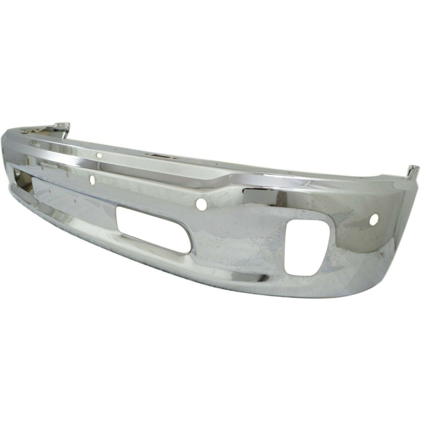 Chrome Steel Front Bumper Face Bar For 1500 1500 Classic W/ Fog & Park Ast