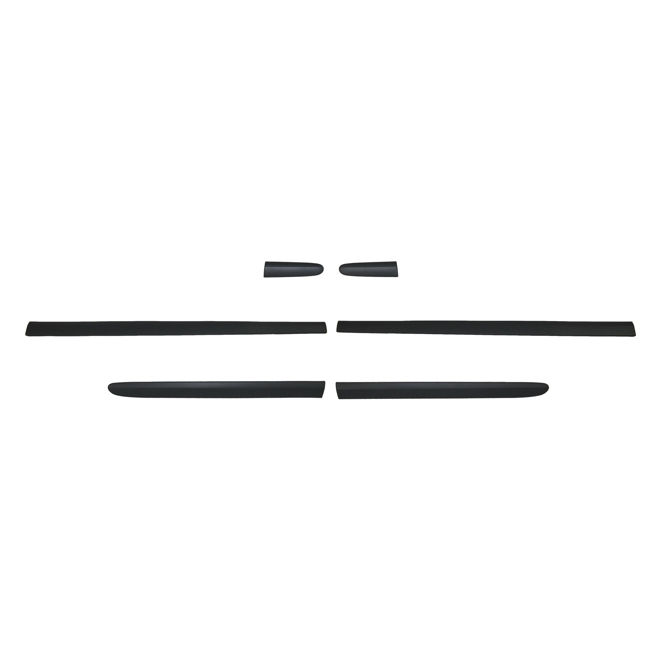 For Mercedes-Benz 2005-2006 E320 CDI Sedan FENDER DOOR MOULDING TRIM BLACK 6PCS