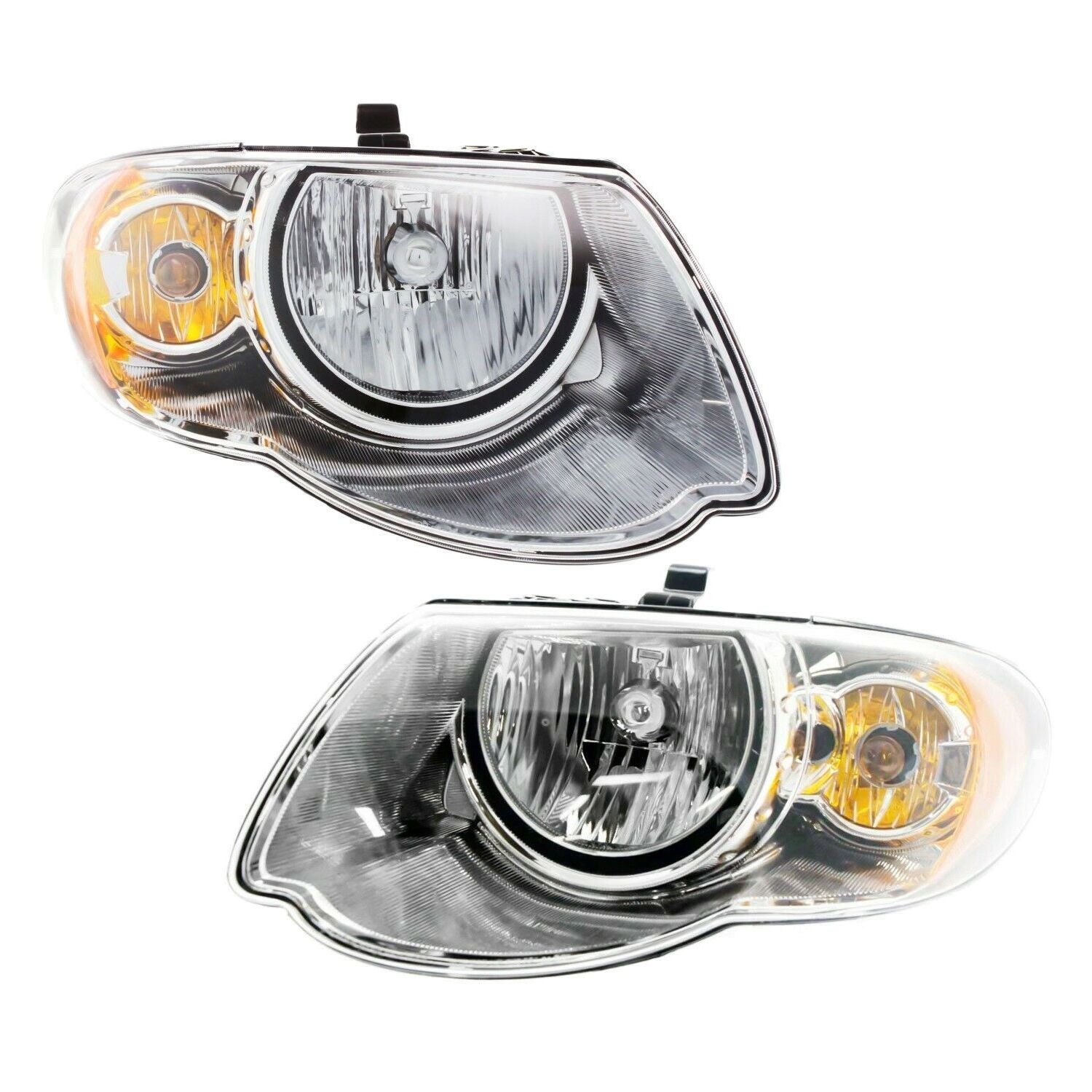 Headlight Set LH And RH For 2005-07 Town & Country 119 Inch Wheelbase